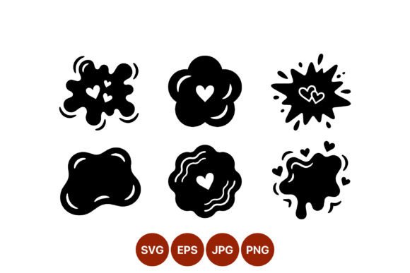 Download Black Heart Splash Vector - Heart splash Collection