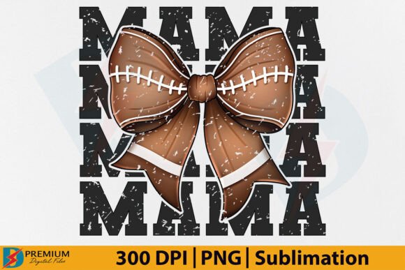 Download Coquette Football Mom PNG Retro Mama Bow - Football mom png Collection