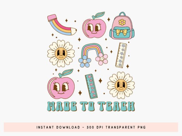 Download Groovy Teacher PNG Sublimation Transfer - Premium Resources