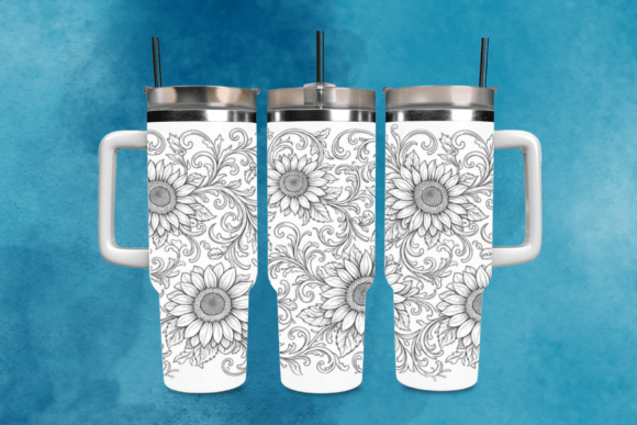 Download Sunflower Laser Tumbler Wrap PNG - Premium Resources