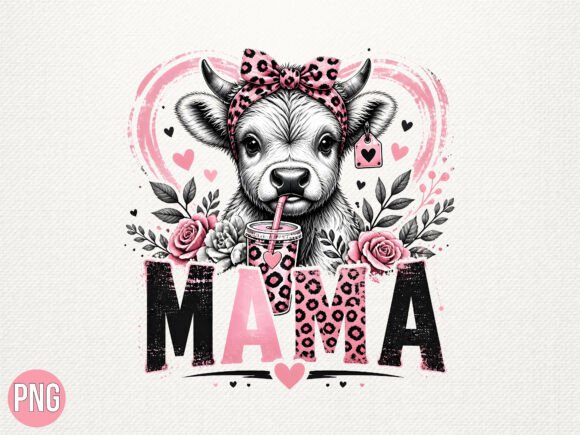 Download Cow Mama Sublimation Shirt T-shirt PNG - Mama sublimation Collection
