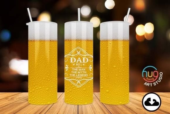 Download Dad No1 20oz Skinny Tumbler, Beer Tumbler - Premium Resources